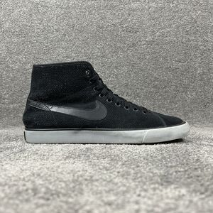 Nike Primo Court 807163-001 Women's Sz 10 Black Suede Faux Fur Lined Shoes Used